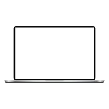 Empty screen laptop vector