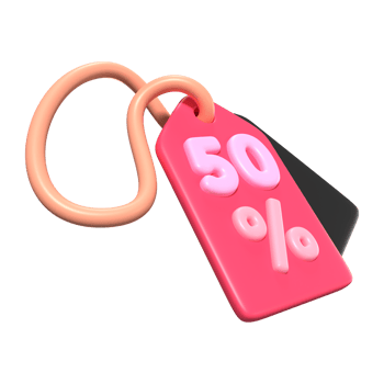 Discount Tag 3D Illustration Icon png