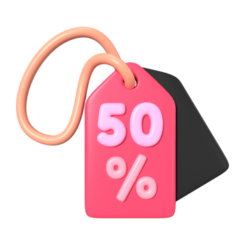 Discount Tag 3D Illustration Icon png