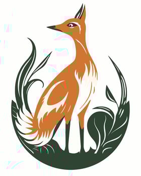Exotic bird in the wild vector