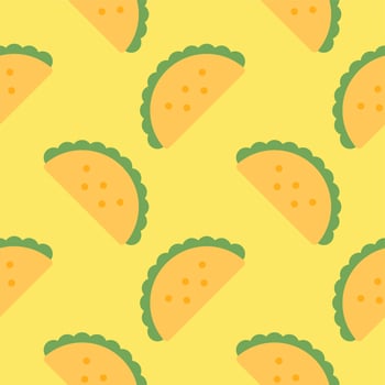 taco seamless pattern vector illustration