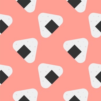 onigiri seamless pattern vector illustration