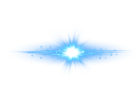 Blue glowing lights effects isolated. Solar flare with beams and spotlight. Glow effect. Starburst with sparkles. PNG. png