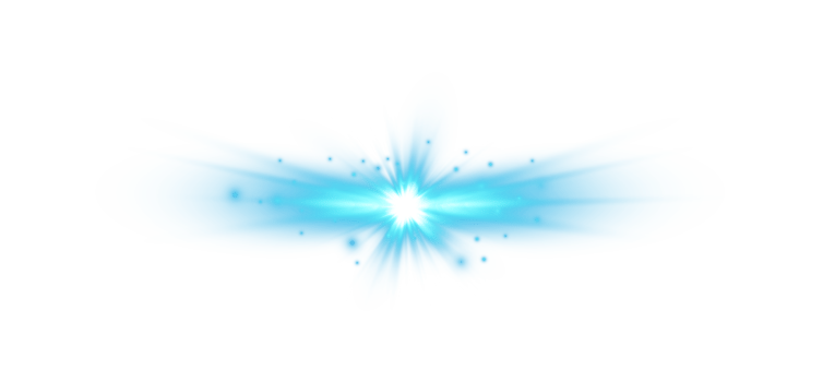 Blue glowing lights effects isolated. Solar flare with beams and spotlight. Glow effect. Starburst with sparkles. PNG. png