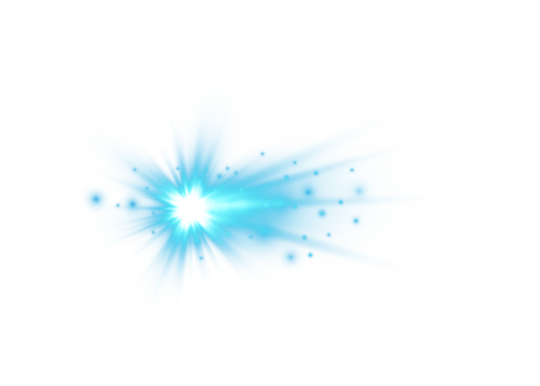 Blue glowing lights effects isolated. Solar flare with beams and spotlight. Glow effect. Starburst with sparkles. PNG. png