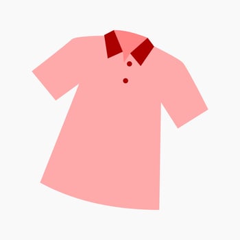 t shirt clip art vector illustration for design decorations. fashion style theme illustration.