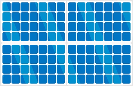 Solar Panel Vector Icon Illustration