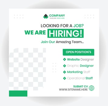 We are hiring vector
