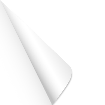 White page corner png