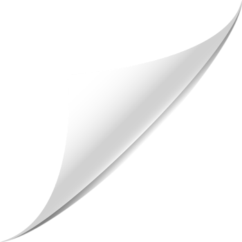White page corner png