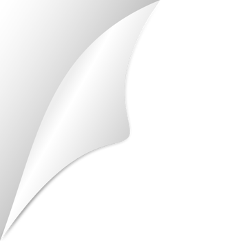 White page corner png
