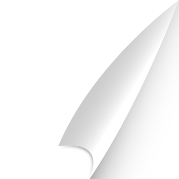 White page corner png