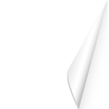 White page corner png