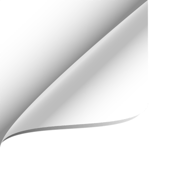 White page corner png