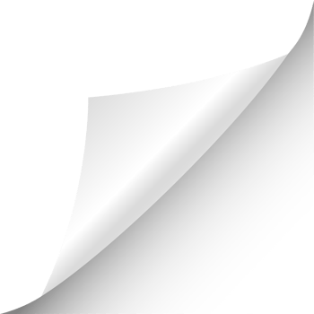 White page corner png