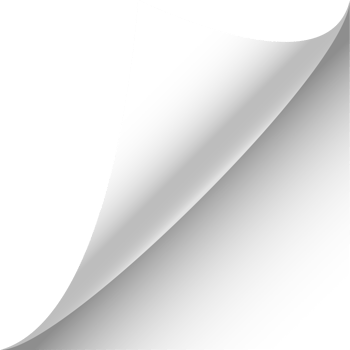 White page corner png