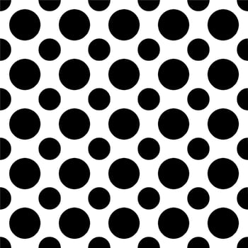 Vector silhouette of dots on white background