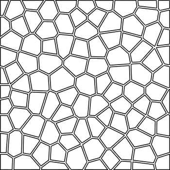 Vector silhouette of patterns on white background