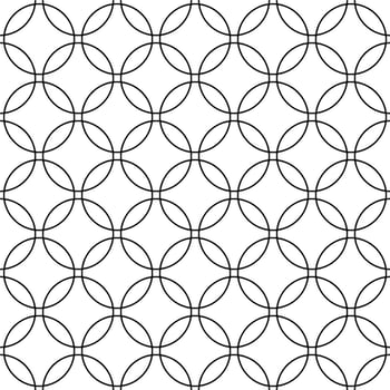 Vector silhouette of patterns on white background