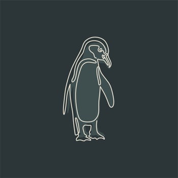 animal vintage line art with dark background vector