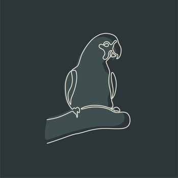 animal vintage line art with dark background vector