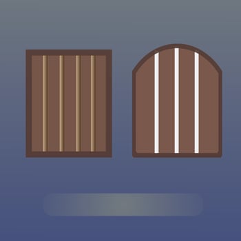 Indian village poor house window for animation vector