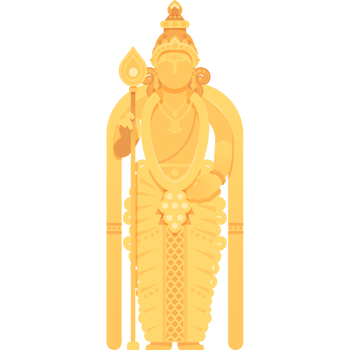 Statue of hindu god Muragan png