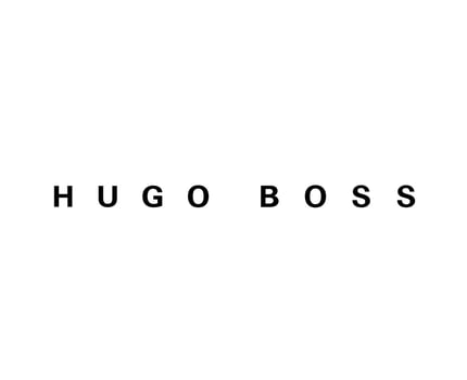 Hugo Boss Brand Clothes Symbol Logo Black Design Sportwear Fashion Vector Illustration