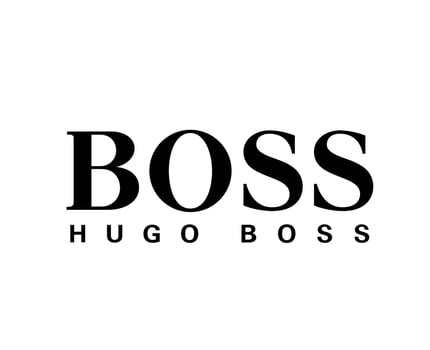Hugo Boss Brand Clothes Logo Symbol Black Design Sportwear Fashion Vector Illustration