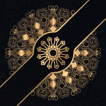 Vector luxury mandala decorative ethnic element