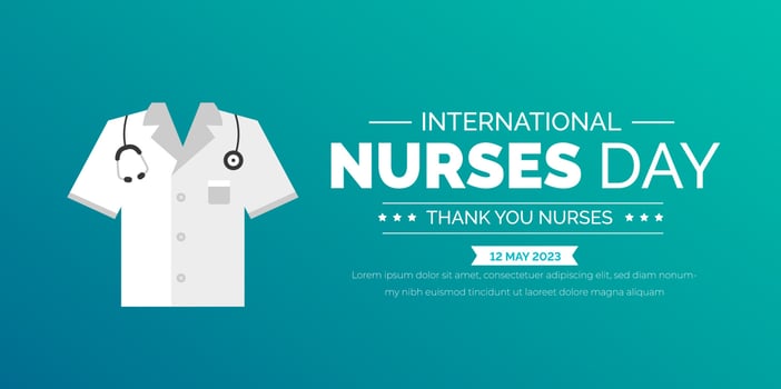 International Nurses Day background or banner design template celebrated in 12 may. vector