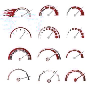 Speed logo icon set vector symbol.