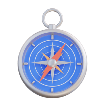 3d illustration of compass png