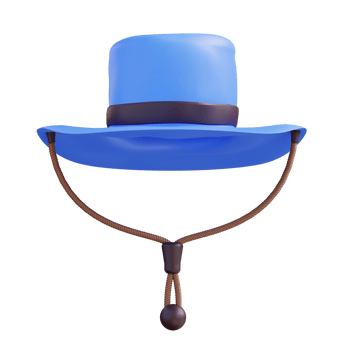 3d illustration of hat png