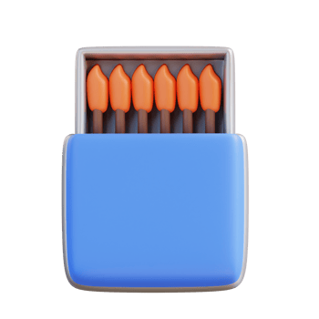 3d illustration of matchstick png