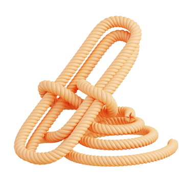 3d illustration of rope png