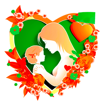 Happy Mothers Day Celebrations Greeting Card Design png