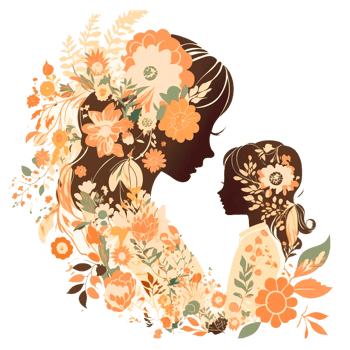 happy mother day illustration png