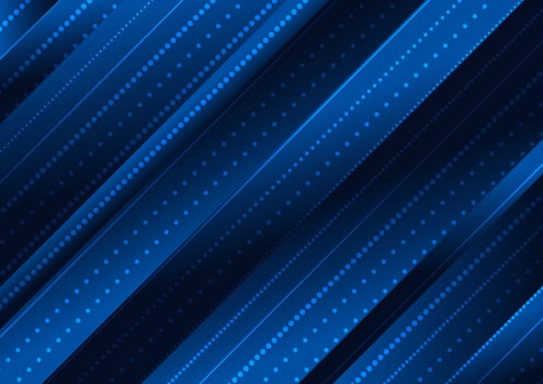 Abstract background technology uses color shading along with dot lines to make it look more modern and digital. The main emphasis is on dark blue tones. vector