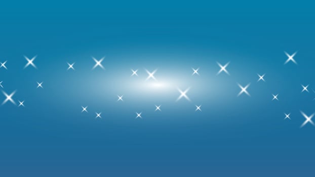White Stars on Blue Background vector