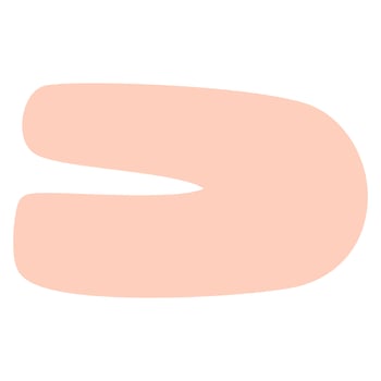 Hand Drawn Organic Shape vector