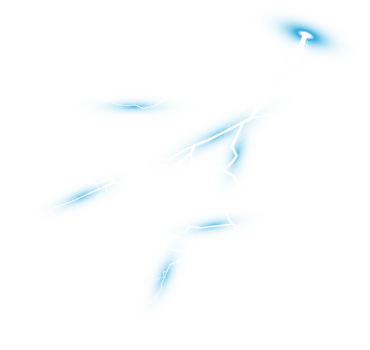 Blue Magic lightning and bright light effects. Discharge electric current. Charge current. Natural phenomena. PNG. png