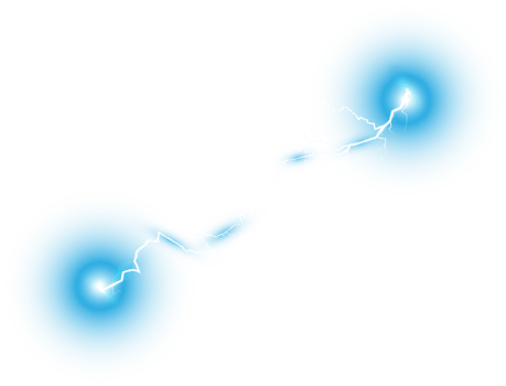 Blue Magic lightning and bright light effects. Discharge electric current. Charge current. Natural phenomena. PNG. png