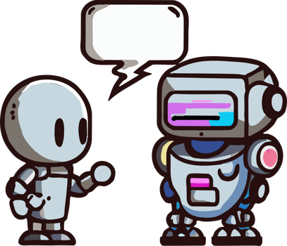 Talking robot png graphic clipart design