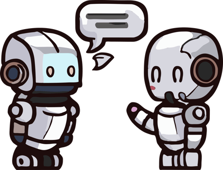 Talking robot png graphic clipart design