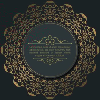 Calligraphic square ornament frame lines vector