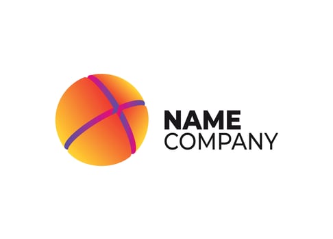 Colorful logo for sports, media, business, digital and technology vector