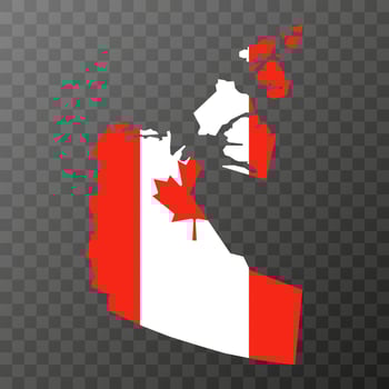 Northwest Territories map, province of Canada. Vector illustration.