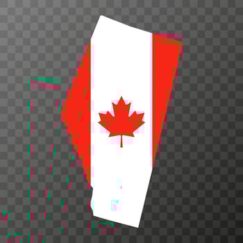 Alberta map, province of Canada. Vector illustration.