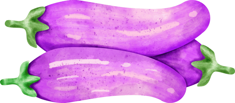 watercolor eggplant vegetable png